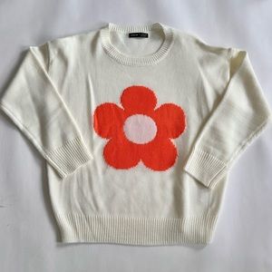 Retro Flower Y2K Sweater
